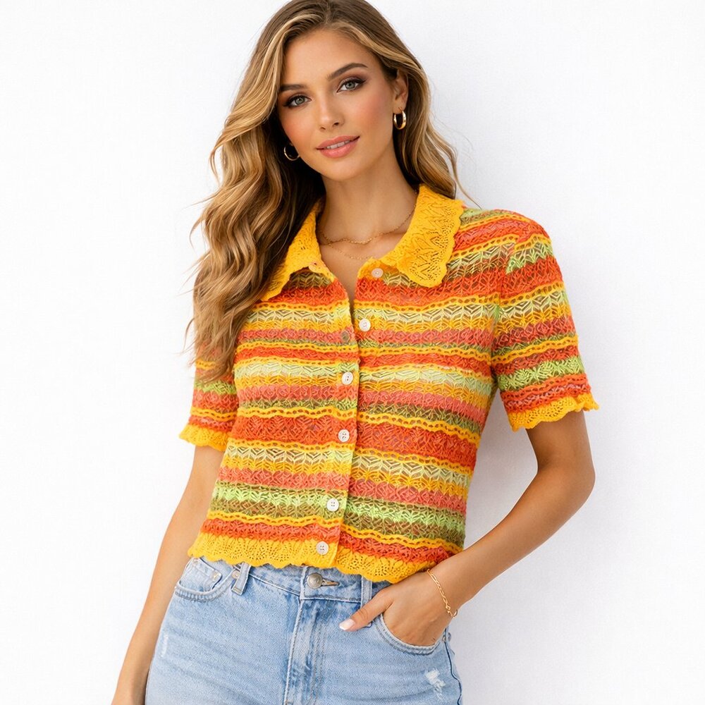 NWT Zara Cropped Knit Top